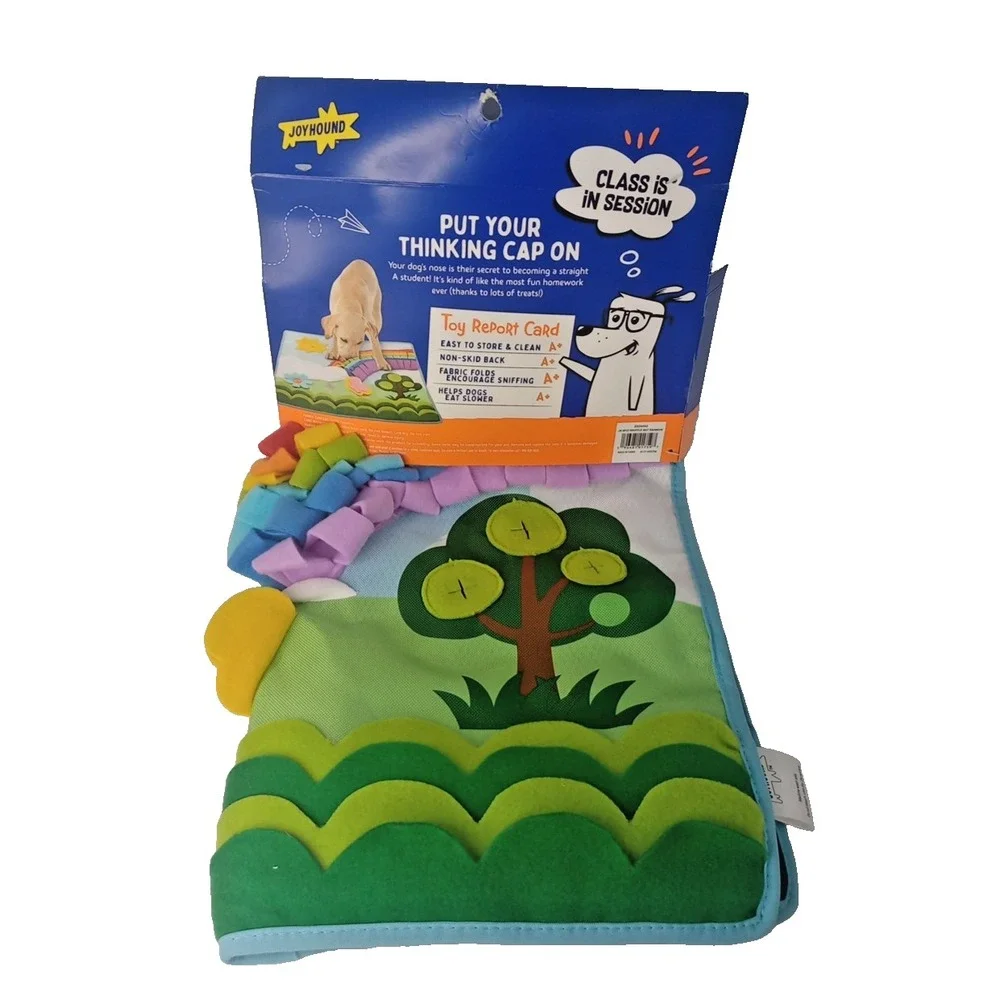 Rainbow JoyHound Classroom Foraging Puzzle‎ Mat! Dog/Puppy Interactive NWT